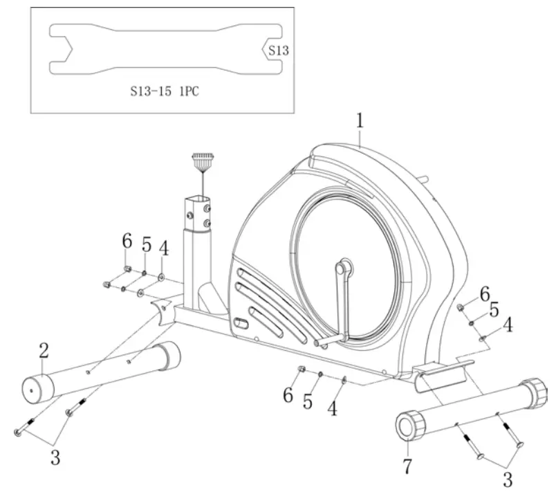 kogan FSAEXT360AA Fortis Electric Magnetic Elliptical Cross Trainer - Fig 2
