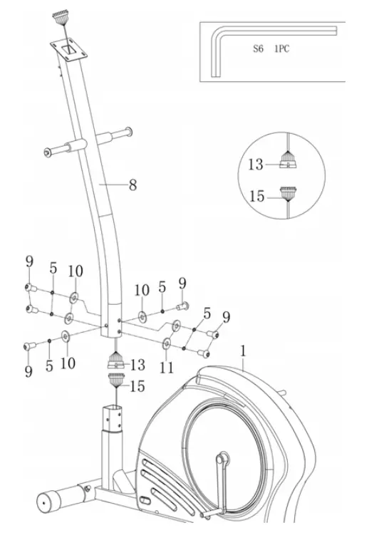kogan FSAEXT360AA Fortis Electric Magnetic Elliptical Cross Trainer - Fig 3