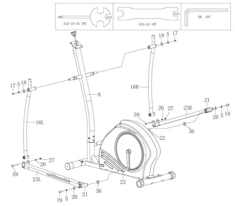 kogan FSAEXT360AA Fortis Electric Magnetic Elliptical Cross Trainer - Fig 4