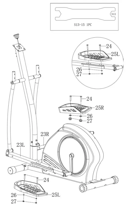 kogan FSAEXT360AA Fortis Electric Magnetic Elliptical Cross Trainer - Fig 5