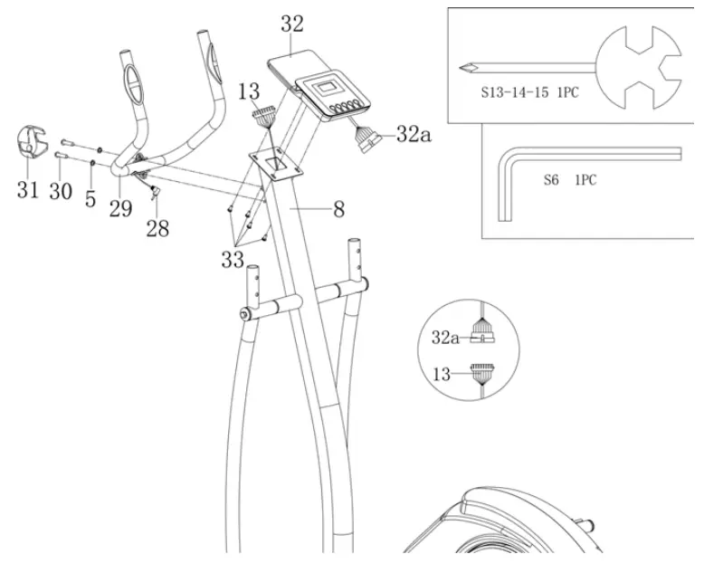 kogan FSAEXT360AA Fortis Electric Magnetic Elliptical Cross Trainer - Fig 6