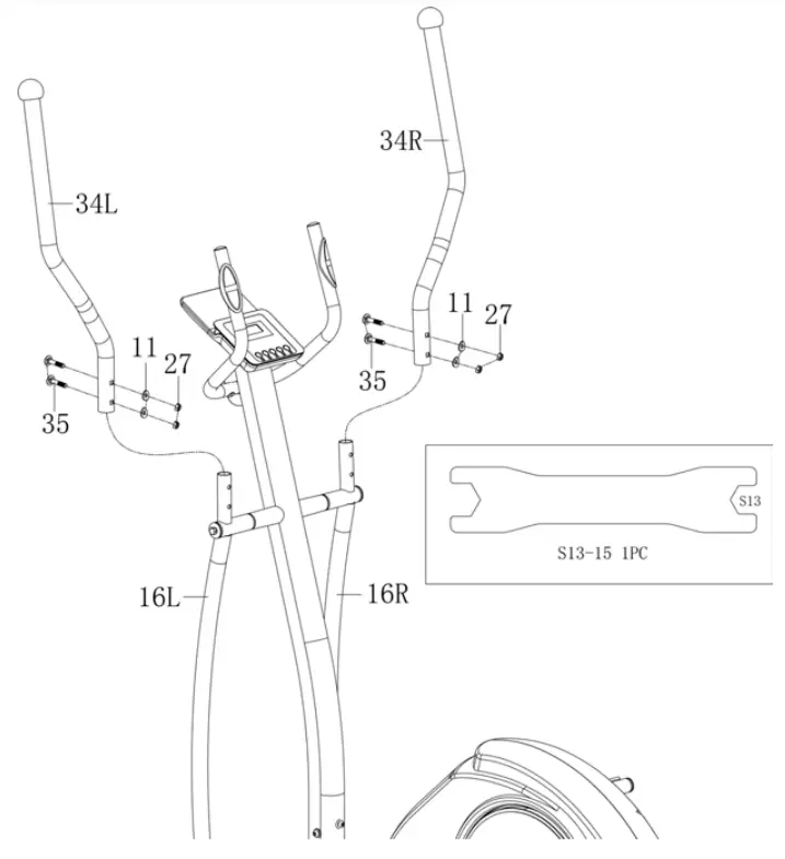 kogan FSAEXT360AA Fortis Electric Magnetic Elliptical Cross Trainer - Fig 7