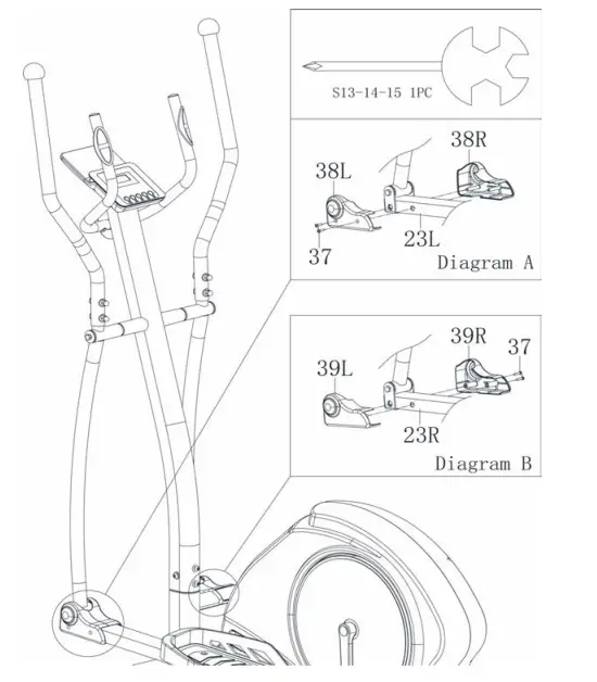 kogan FSAEXT360AA Fortis Electric Magnetic Elliptical Cross Trainer - Fig 8