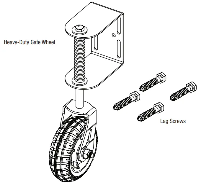 Barrette OUTDOOR LIVING EPN-51821 Heavy Duty Gate -Component List