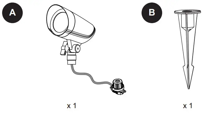 Harbor Breeze ZDL1146 LED6 5K8030 LED Flood Light - PACKAGE CONTENTS