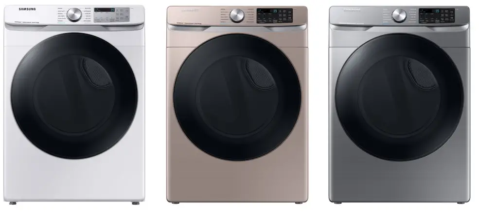 SAMSUNG DVE45B6300P 7 5 cu ft Smart Electric Dryer with Steam Sanitize