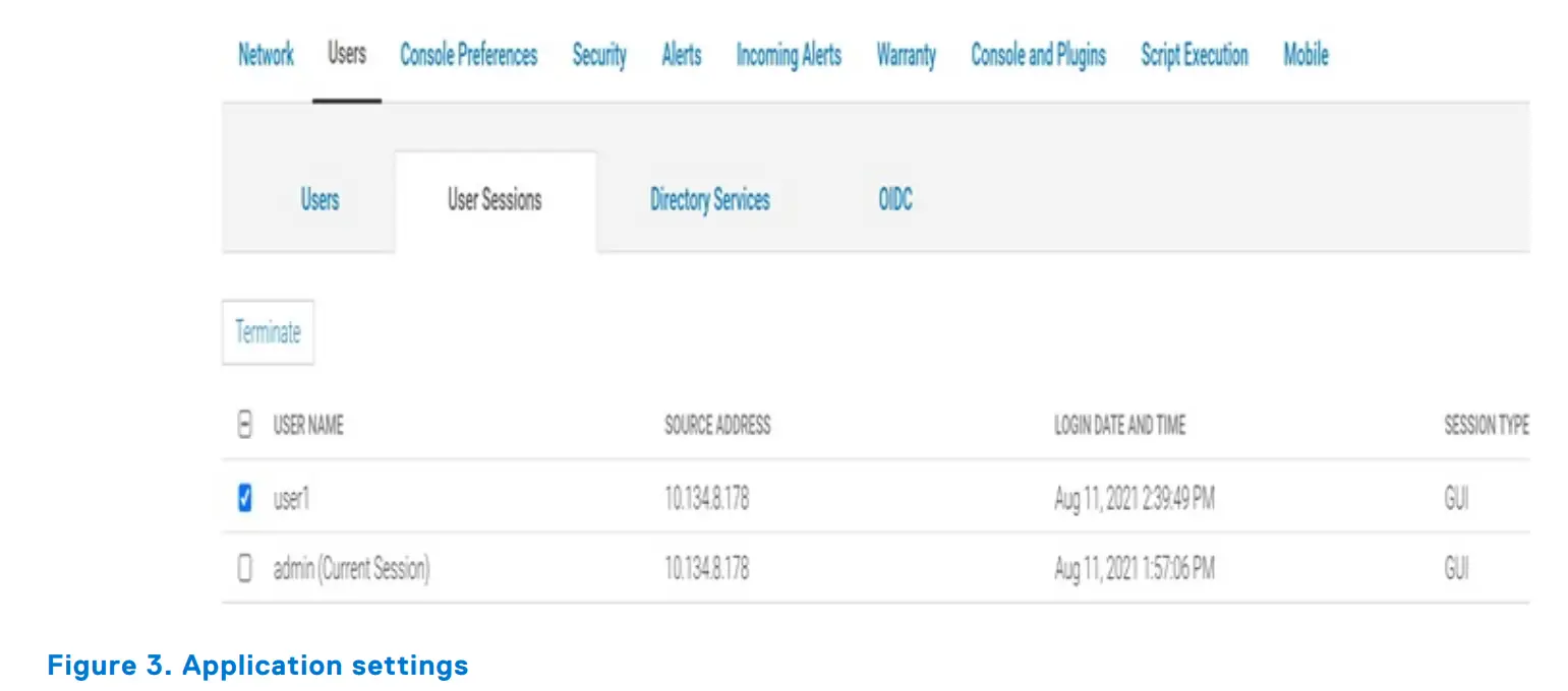 Login security settings