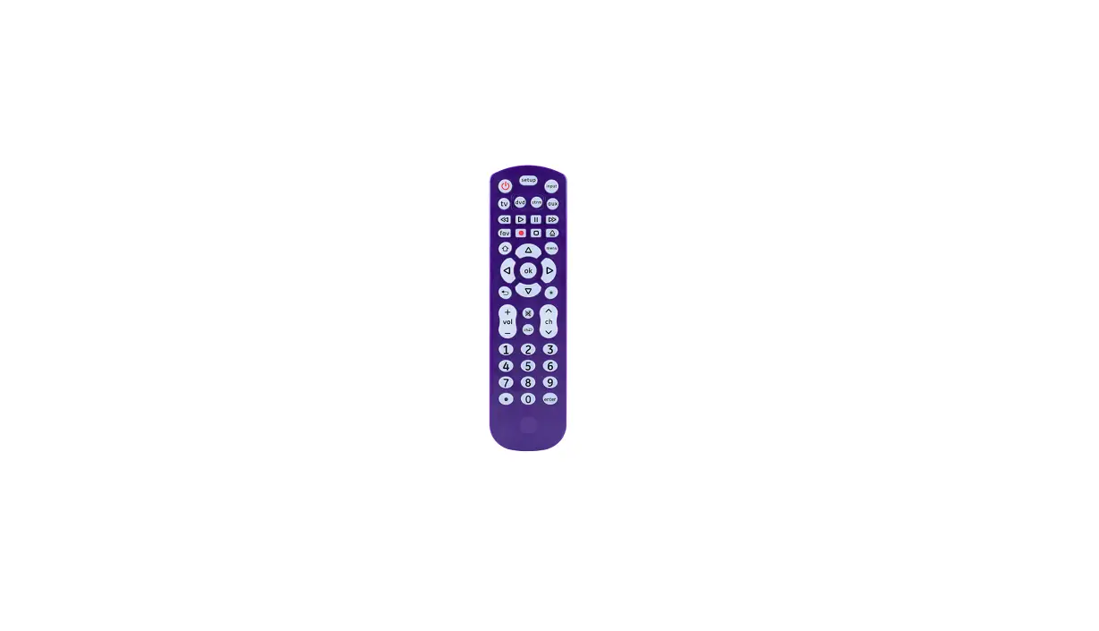 Ge Qismd-b1400 Backlit Universal Remote Control User Manual