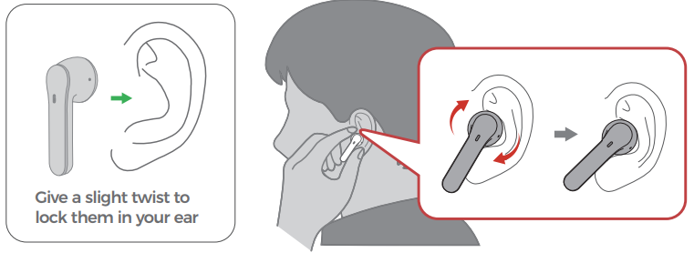 MPOW MX3 Bluetooth Earbuds-2TOUCH CONTROL