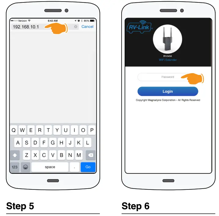 MAGNADYNE RV2458 Router Step 6