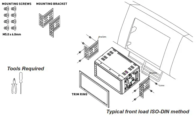 JENSEN Multimedia Receiver CAR689-Installation