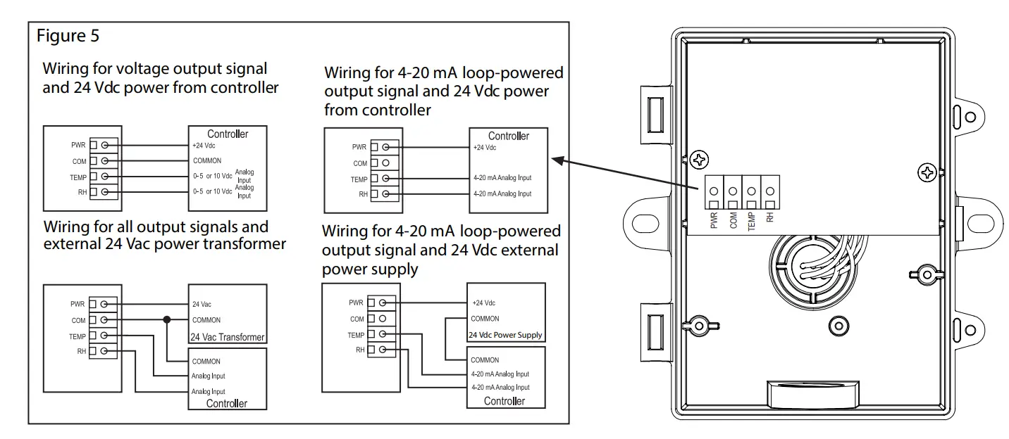 GREYSTONE HTOS Series Outside Humidity Temperature - WIRING