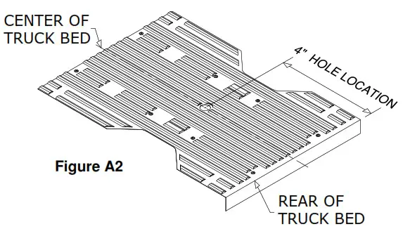 B W 1111 Turnoverball Gooseneck Hitch - Mark the 4 hole location