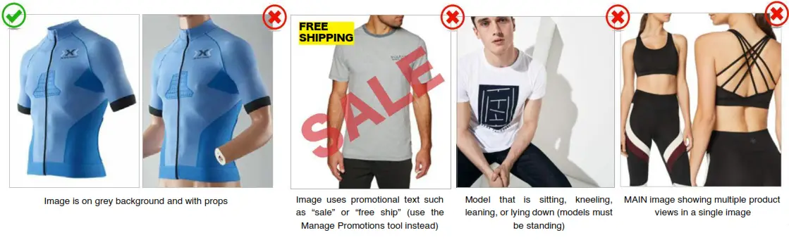 Amazon Fashion Selling Partner - Dont’s 2