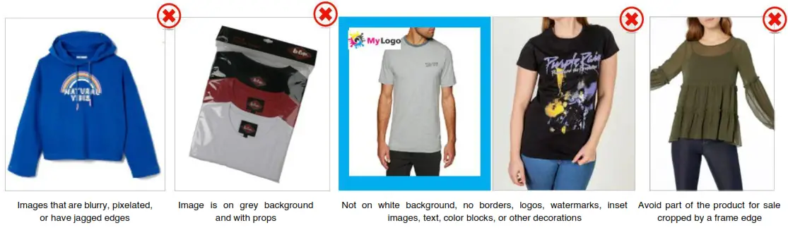 Amazon Fashion Selling Partner - Dont’s 3