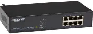 BLACK BOX LGB408A-R2 8-Port Gigabit Unmanaged Switch