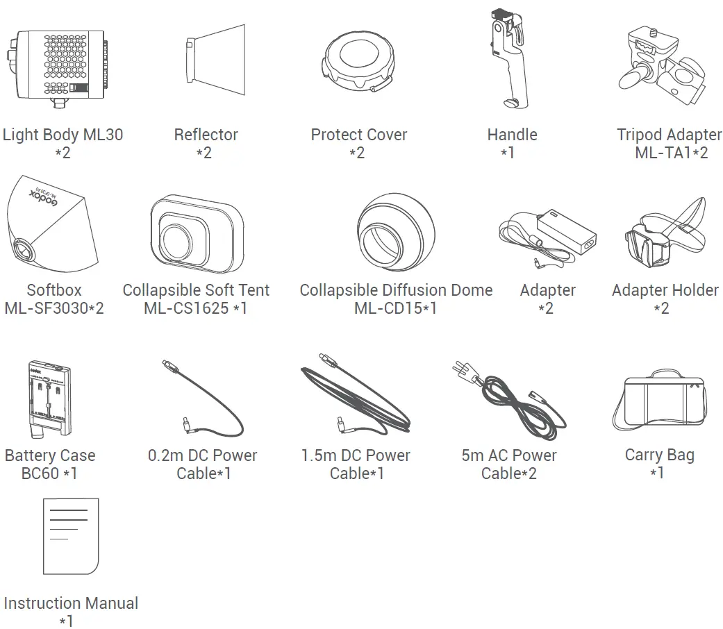 Two Light Kit for ML30Bi