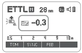 Godox TT685IIC Flash for Canon Cameras - fec setting 2