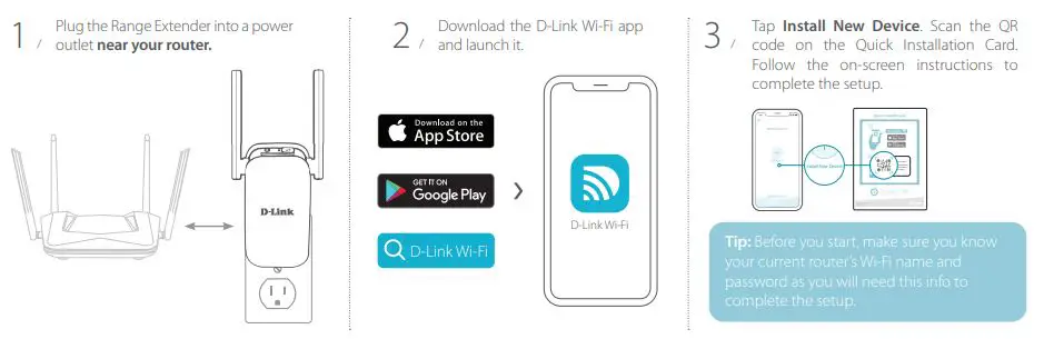 D-Link DAP-1610 AC1200 Mesh Wi-Fi Range Extender fig1