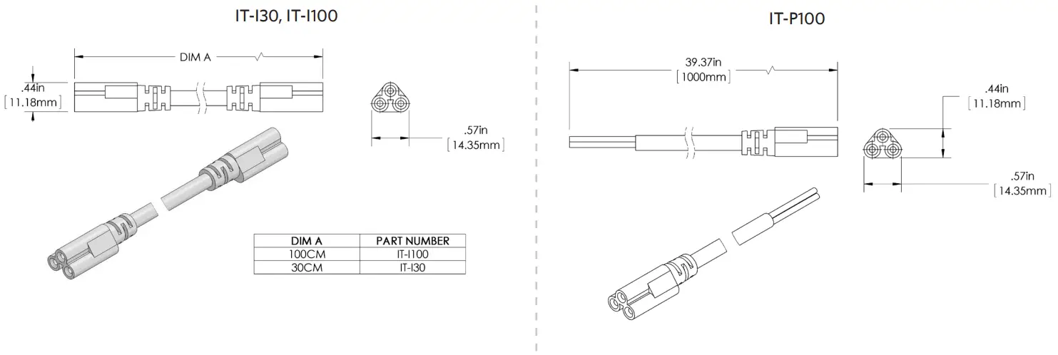 super bright leds IT5 NW24 Linkable Linear LED Light Fixture - Accessories