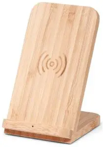 BRAINZ Wireless Charger Stand Bamboo