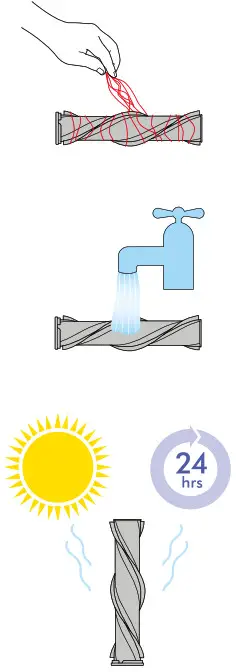 dyson 347776-01 V11 Outsize Stick Vacuum with Radial Root Cyclone - Washing your High Torque XL cleaner head 2