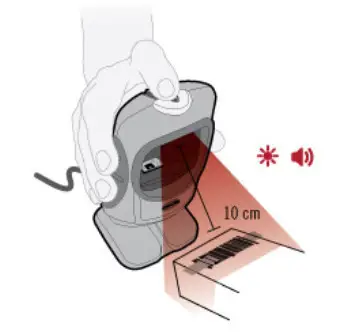 CR5000 Barcode Scanner- Handheld Mode