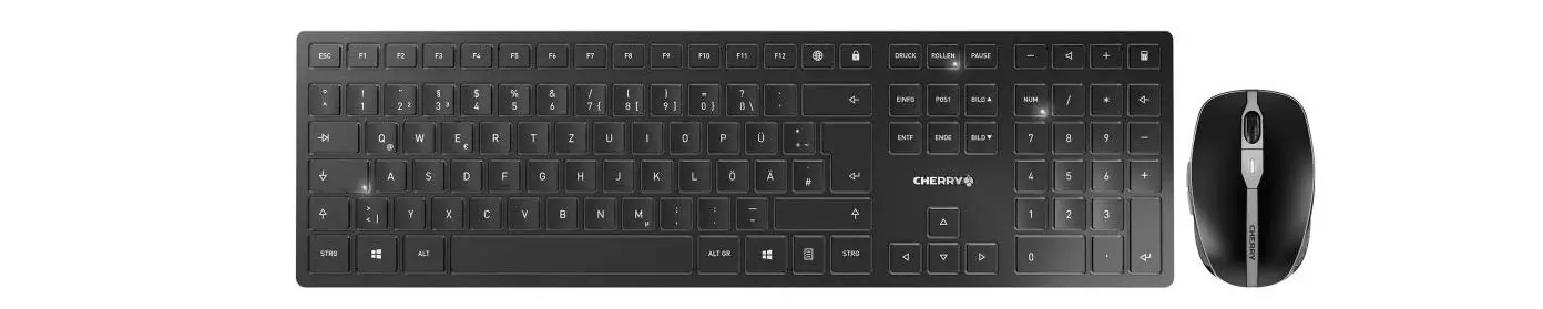 Cherry Dw 9100 Slim Wireless Desktop With Bluetooth And Rf Transmission Keyboard User Manual