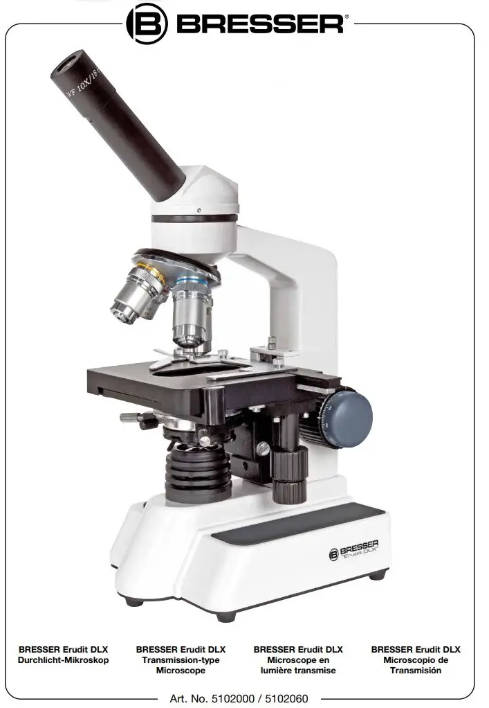 BRESSER 5102000 Monocular Microscope Instruction Manual
