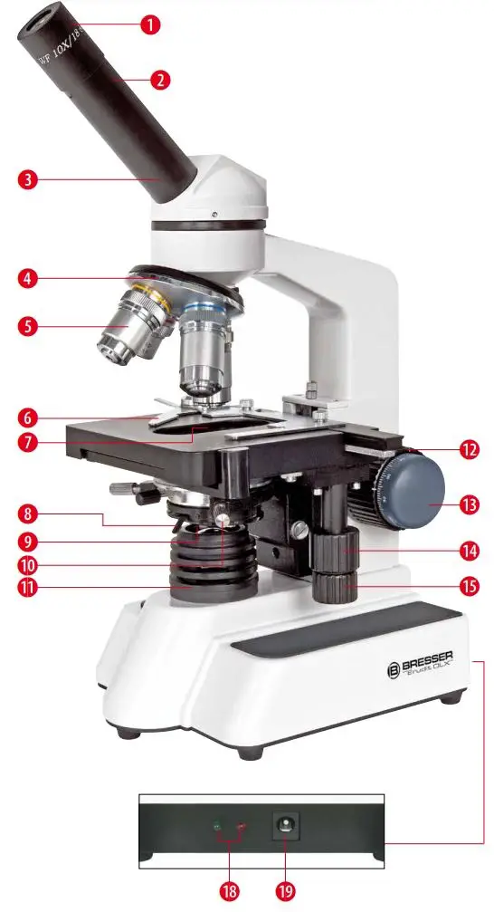BRESSER 5102000 Monocular Microscope Instruction Manual - Fig 1