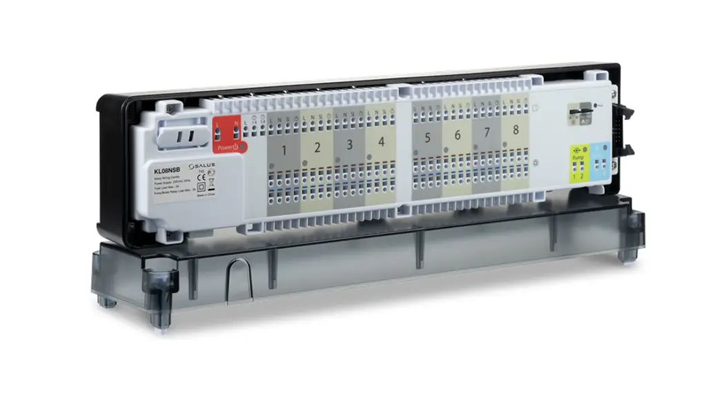 Salus Kl08nsb Wiring Centre (8 Zones) 230 V User Manual
