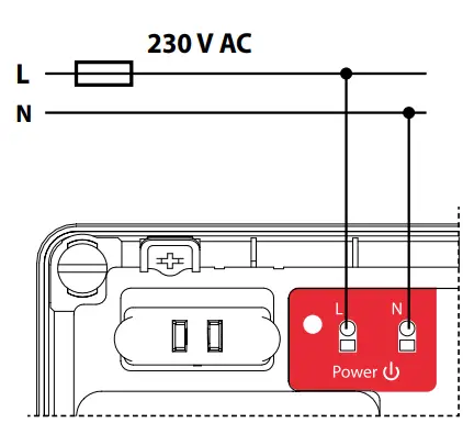 SALUS KL08NSB Wiring centre 8 zones 230 V - description 1