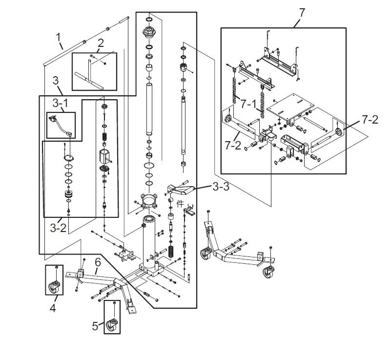 ATD-7434A-1-Ton-Air-Actuated-Telescopic-Transmission-Jack-02