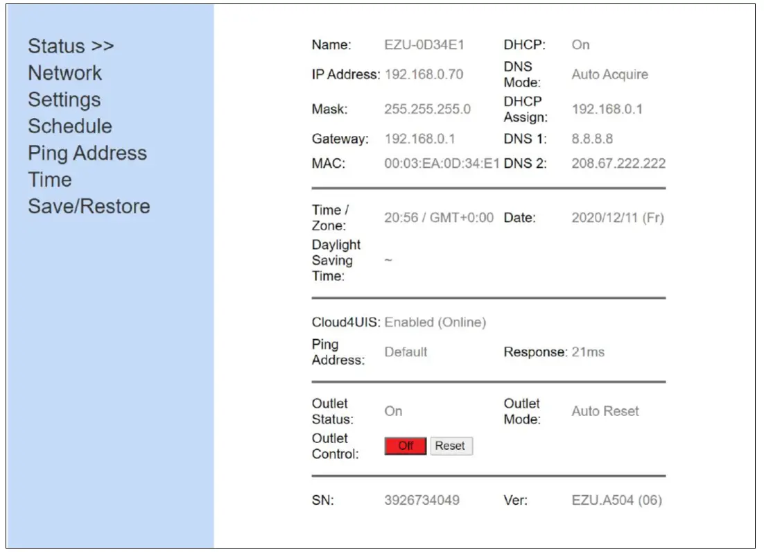 proxicast MSNTN02 ezOutlet3 Internet Enabled IP Remote Power Switch-1