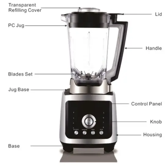 H Koenig mxh880 Stand Mixer - MACHINE PARAMETER