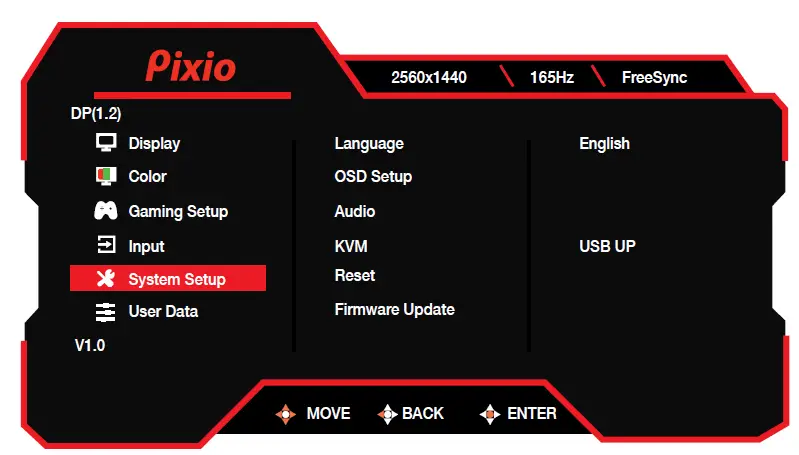 pixio PX277 PRO 27in IPS WQHD 165Hz Gaming Monitor 14