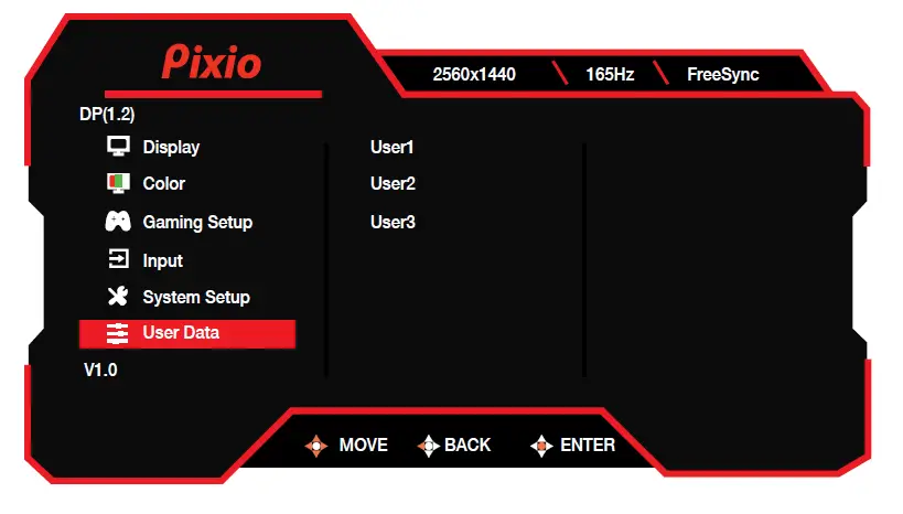 pixio PX277 PRO 27in IPS WQHD 165Hz Gaming Monitor 15