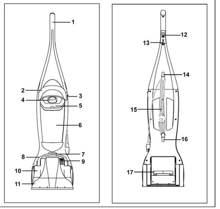 Clarsen K044 Lightweight Carpet Cleaner FIG 1
