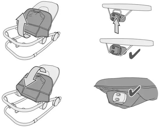 mamas papas WAVE Rocking Cradle Bouncer and Rocker Chair - Assembling
