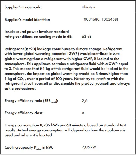 KLARSTEIN 10034680 Metrobreeze New York 7K Air Conditioner-fig10