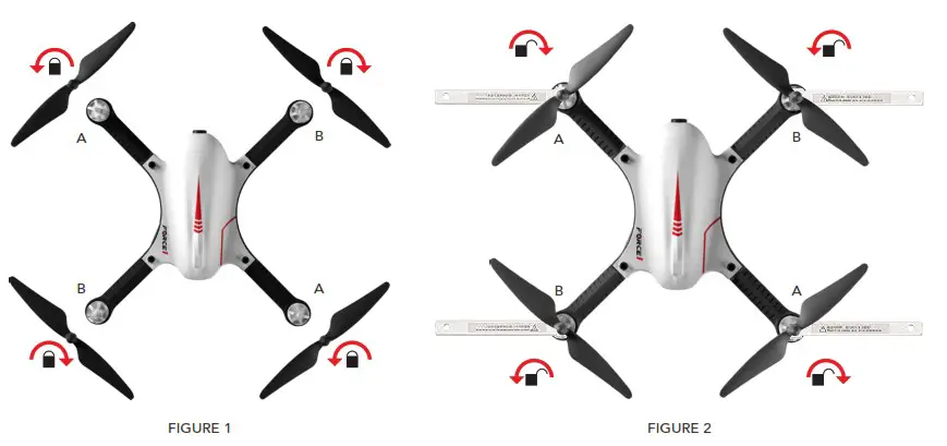 USA Toyz F100 Ghost Brushless Drone with Action Camera - DRONE ASSEMBLY