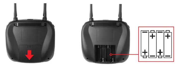 USA Toyz F100 Ghost Brushless Drone with Action Camera - TRANSMITTER BATTERY INSTALLATION