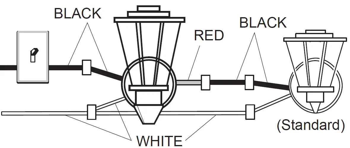 Wiring to Motion Light & Standard Fixture