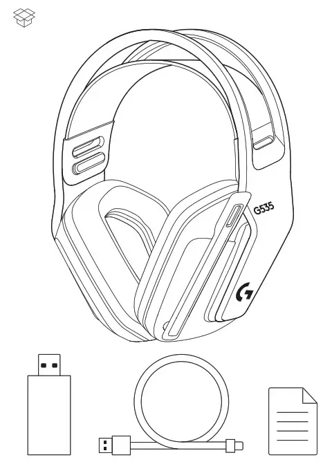 logitech G535 Wireless Gaming Headset - Fig