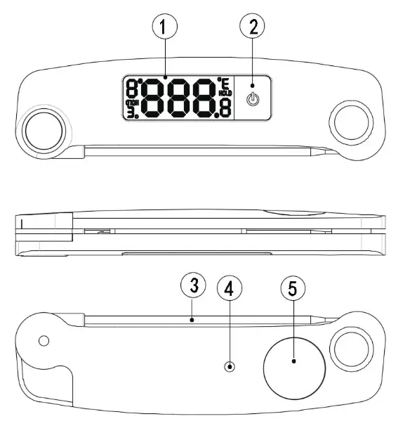 Maverick Super Large LCD Thermocouple Thermometer