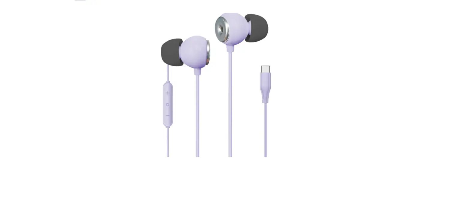 Realm Usb-c Earbuds, High Fidelity In Ear Headphones With Built In Microphone-complete Features/user Guide
