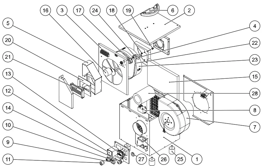 Trotec TTR160 desiccant dehumidifier - fig 11