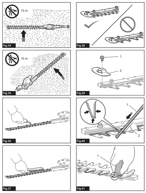 makita DUN600L Cordless Pole Hedge Trimmer - fig 6