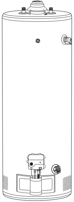 GE RealMAX GG50T10BXR Premium 50Gallon Tall Natural Gas Atmospheric Water Heater - fig 3