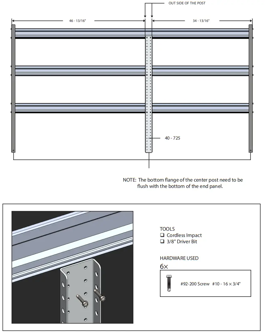 RANGER DESIGN N4 RA84-3 Shelving - Attach
